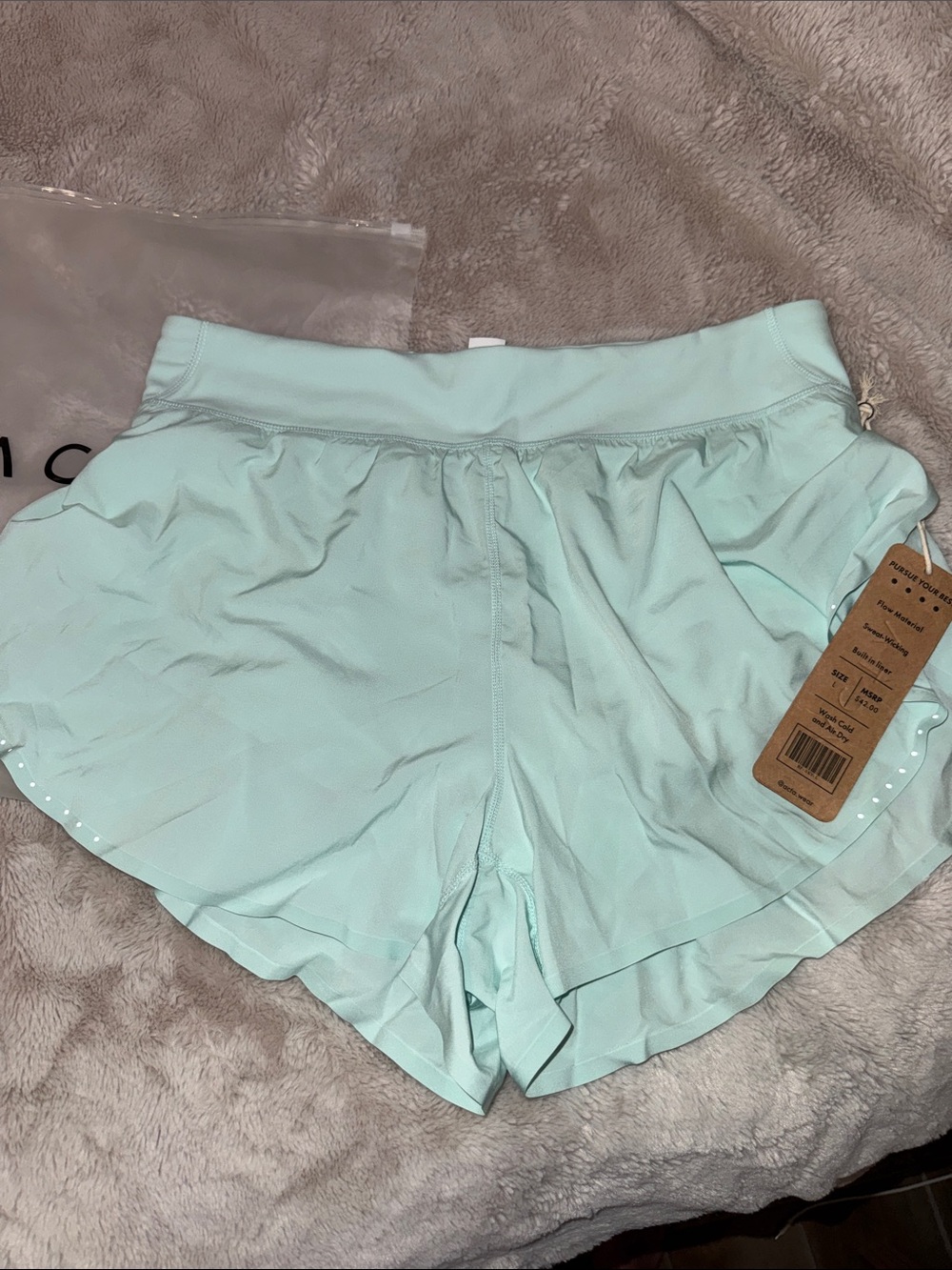 Acta Women’s Run Flow Shorts Size Large - Sky